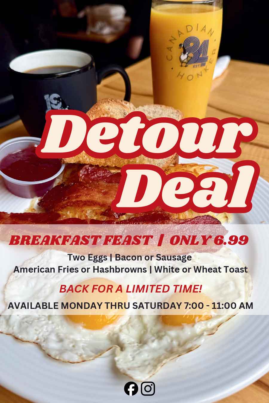Canadian Honker Breakast Deal Summer 2026